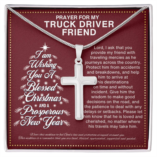 JGF Jewelry Gifts for Family Christmas Truck Driver Gift for BFF Bestie Best Friend