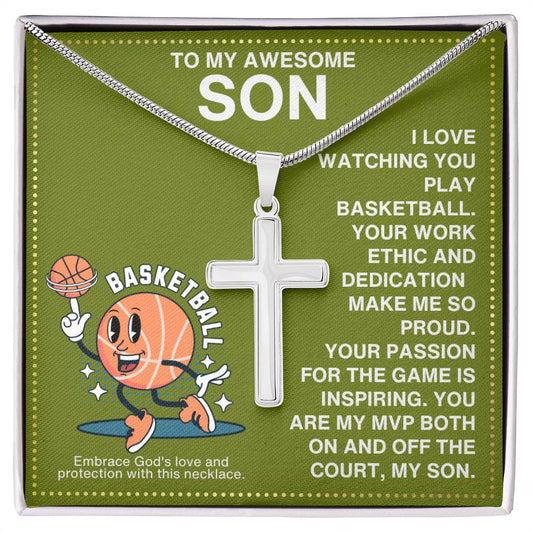 JGF Jewelry Gifts for Family Basketball Necklace For Boys