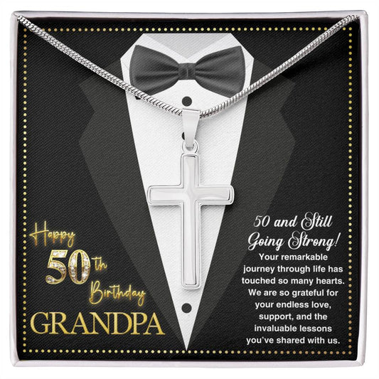 50th GrandPa3 JGF Jewelry Gifts for Family ARTISAN CROSS TEMPLATE - artisancross-BB