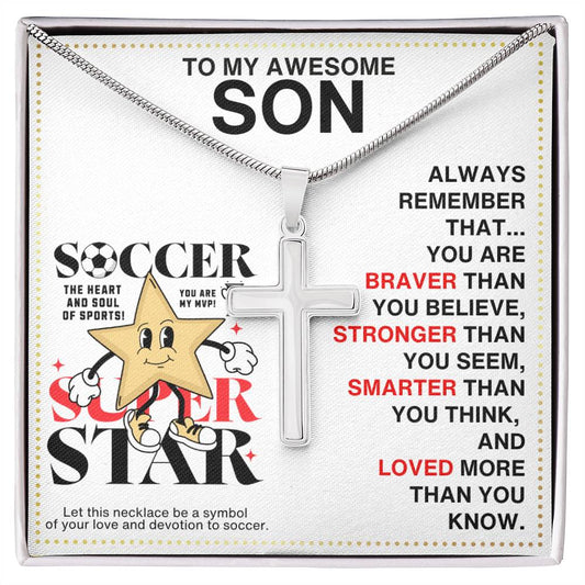 JGF Jewelry Gifts for Family Soccer Necklace Kid