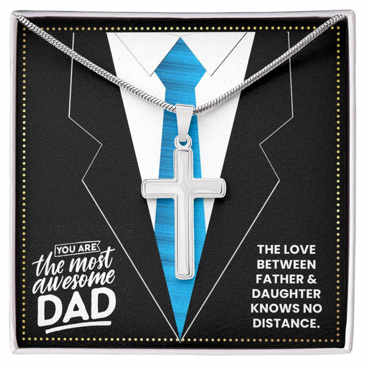 JGF Jewelry Gifts for Family My Daddy Is An Engineer From Daughter Cross Necklace