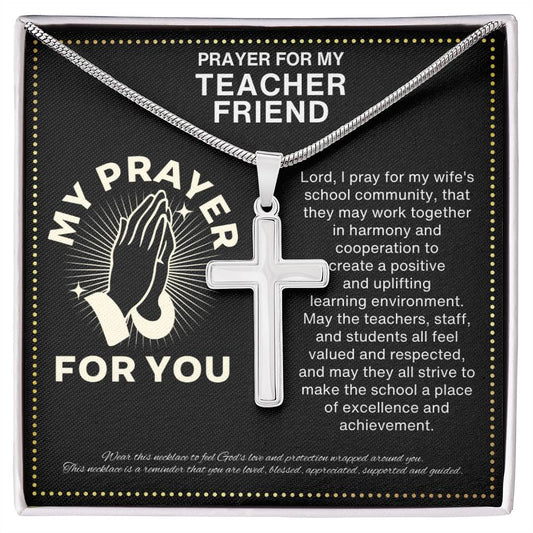 JGF Jewelry Gifts for Family Prayer for Teacher Gifts from Students for Men and Women