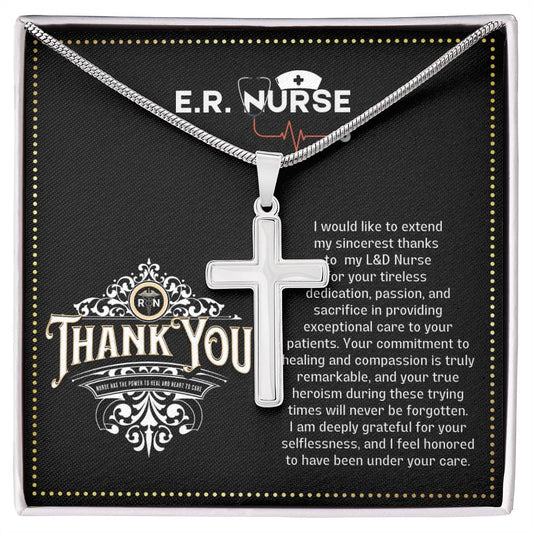 THANK YOU Nurse (18) JGF Jewelry Gifts for Family ARTISAN CROSS TEMPLATE - artisancross-BB