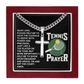 JGF Jewelry Gifts for Family Cross Tennis Necklace Prayer