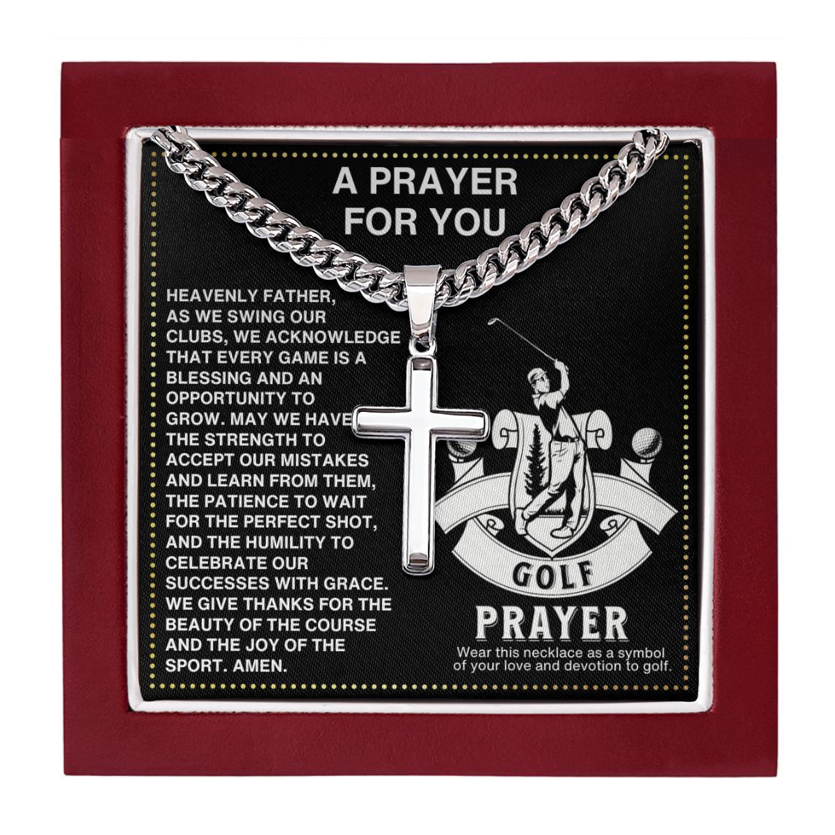 JGF Jewelry Gifts for Family Golf Prayer