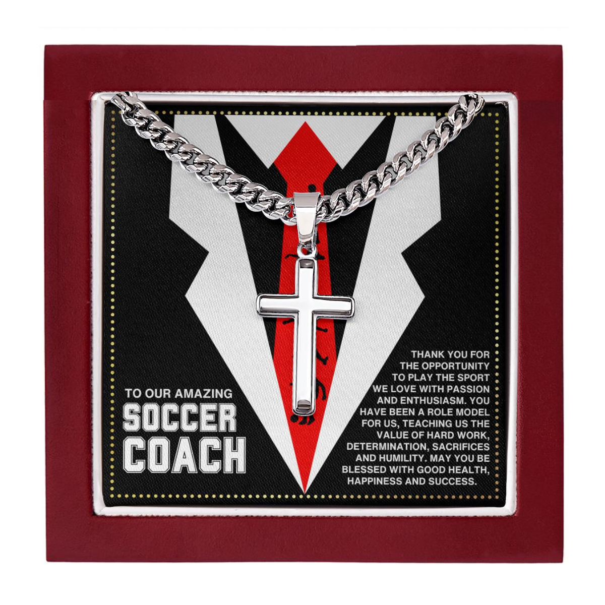 JGF Jewelry Gifts for Family Soccer Coach Gifts For Men From Team