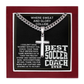 JGF Jewelry Gifts for Family Thank You Coach Soccer Ball