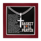 JGF Jewelry Gifts for Family Basketball Cross Necklace Prayer