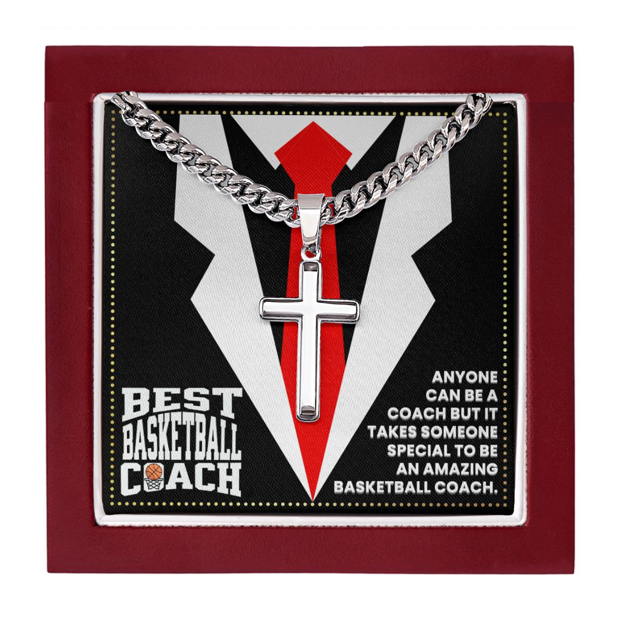 JGF Jewelry Gifts for Family Basketball Coach Gifts For Men