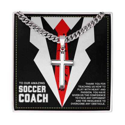 JGF Jewelry Gifts for Family Soccer Coach Necklace