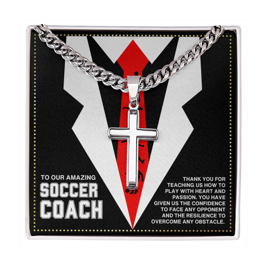 JGF Jewelry Gifts for Family Soccer Coach Necklace