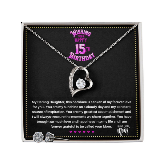 JGF Jewelry Gifts for Family | Teenage Girl Gifts For 15 Year Old Girl | Necklace And Earring Sets For Women Simple