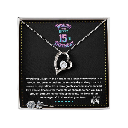 JGF Jewelry Gifts for Family | Birthday Gift For 15 Year Old Girl Teenager | Necklace And Earring Sets For Women Trendy