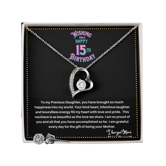 JGF Jewelry Gifts for Family | 15 Year Old Teenage Girl Birthday Gift Ideas| Necklace And Earring Sets For Women Simple