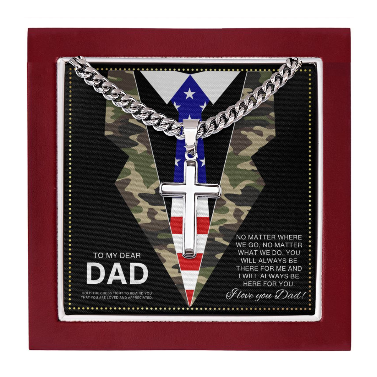 JGF Jewelry Gifts for Family Marine Corps Necklace Military Necklace For Men