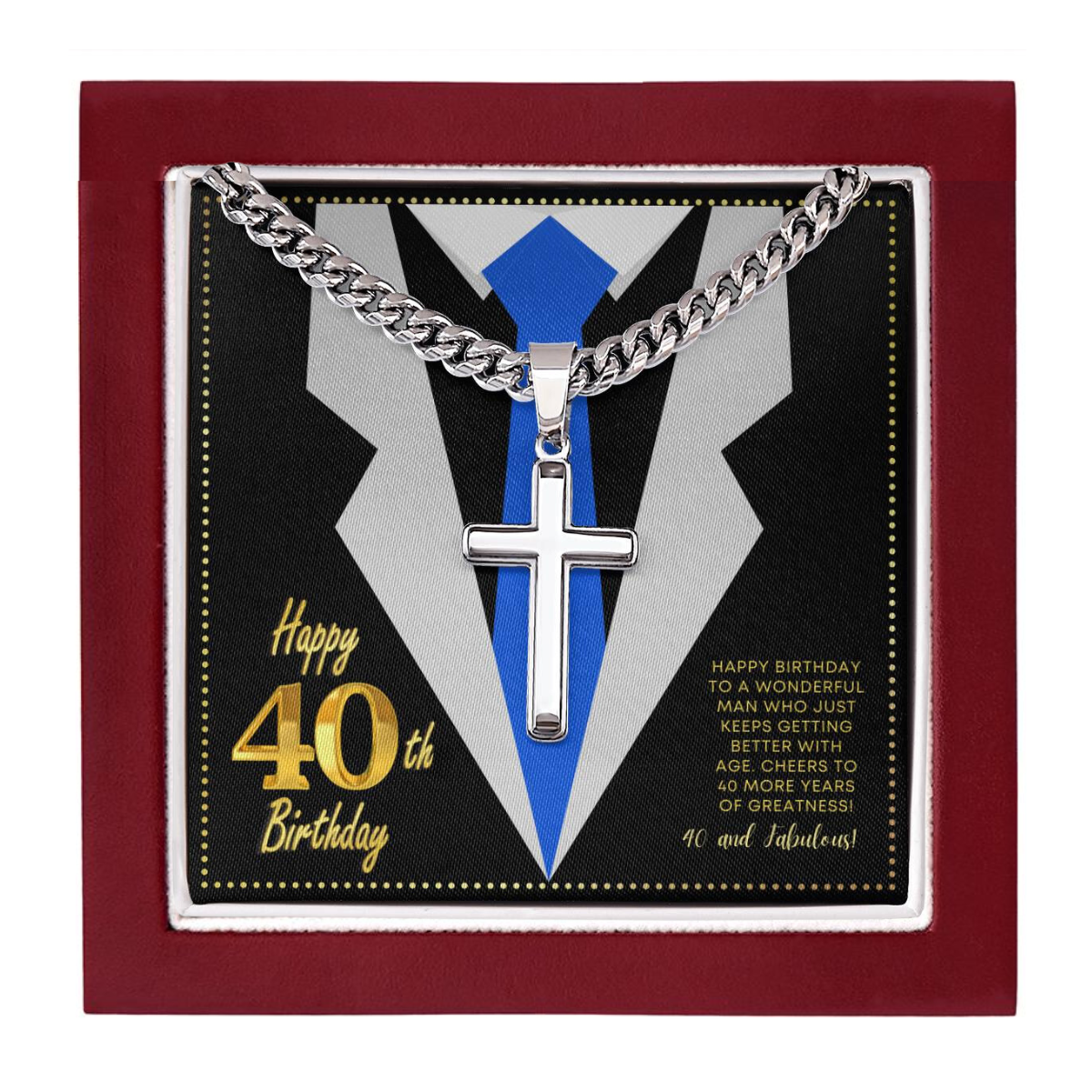 JGF Jewelry Gifts for Family Gifts For Turning 40 for Men