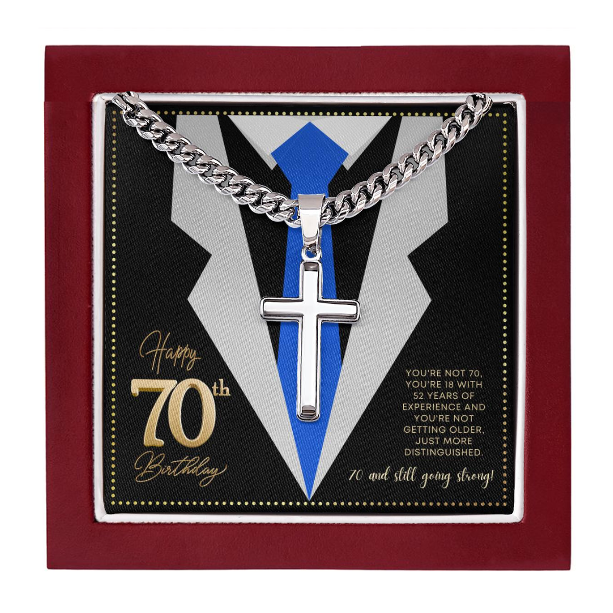 JGF Jewelry Gifts for Family Birthday Gifts For Men Turning 70 Year Old