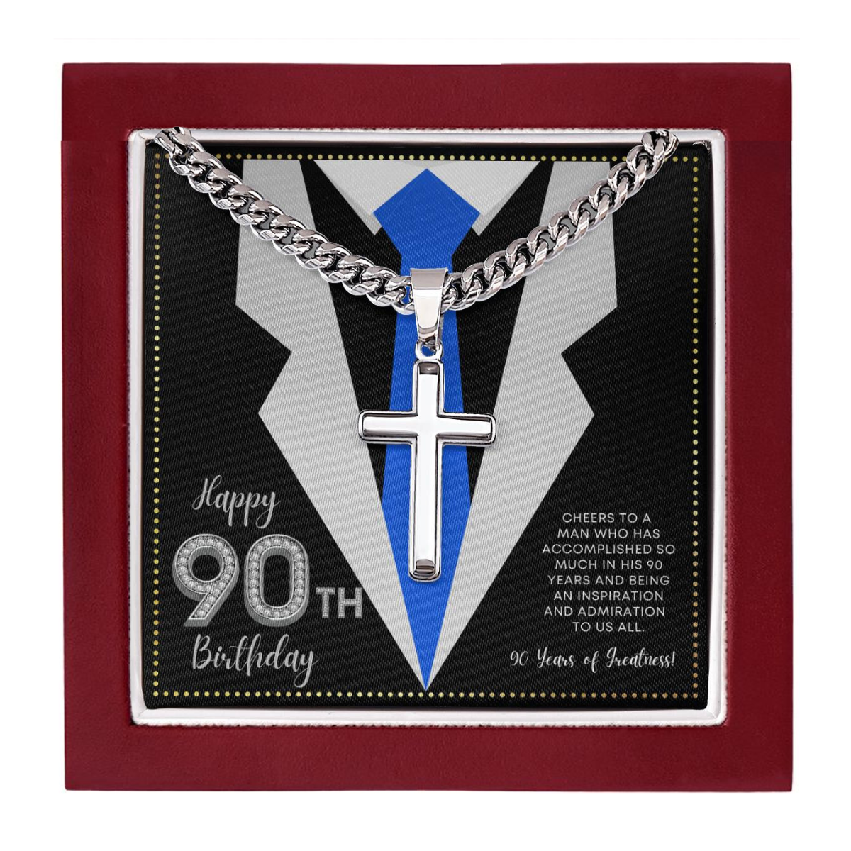 JGF Jewelry Gifts for Family Happy 90th Birthday Gifts Ideas For Men