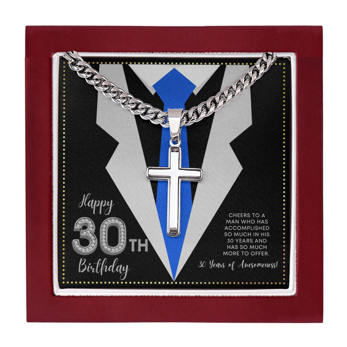 JGF Jewelry Gifts for Family Birthday Gifts for 30 Year Old Men