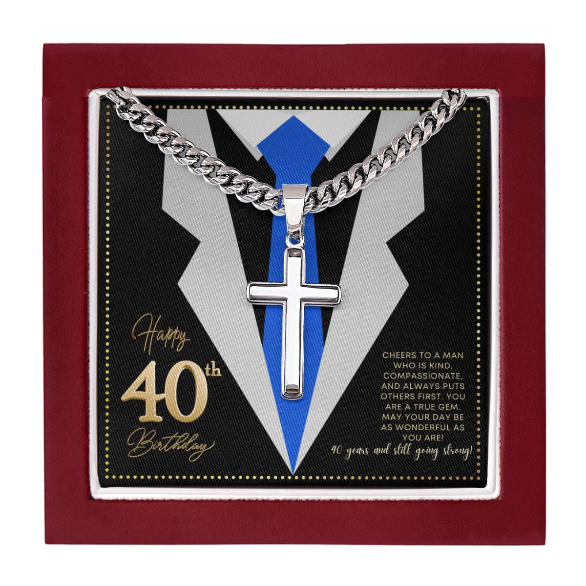 JGF Jewelry Gifts for Family 40 Year Old Birthday Gifts For Men