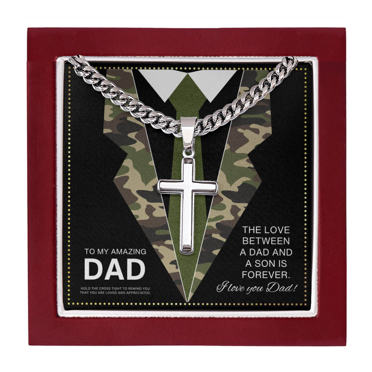 JGF Jewelry Gifts for Family Birthday Gifts For Dad Army Military Gifts For Men Deployed