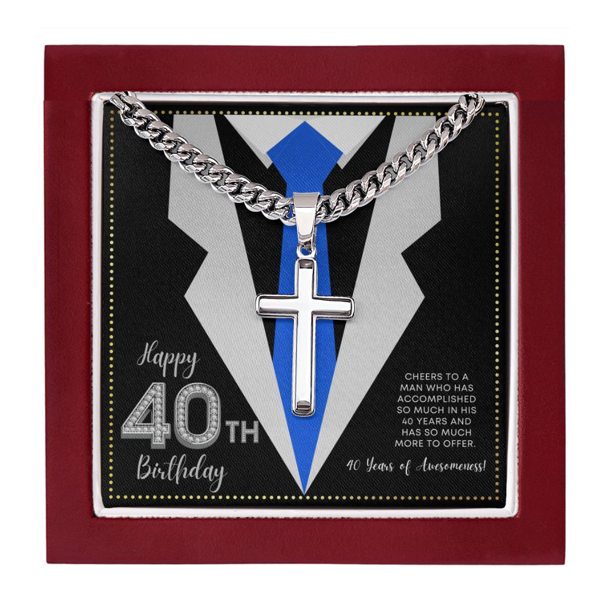 JGF Jewelry Gifts for Family Gifts For 40 Year Old Man