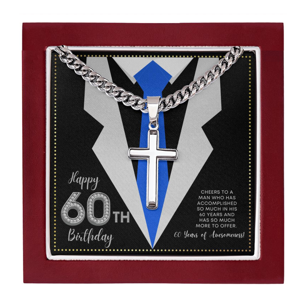 JGF Jewelry Gifts for Family BIrthday Gifts For 60 Year Old Man