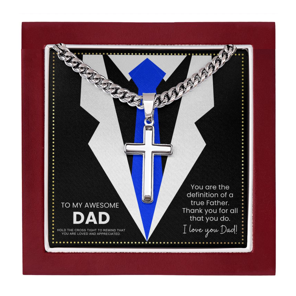 JGF Jewelry Gifts for Family Celtic Cross Pendant For Men Presents To Get Your Dad For His Birthday