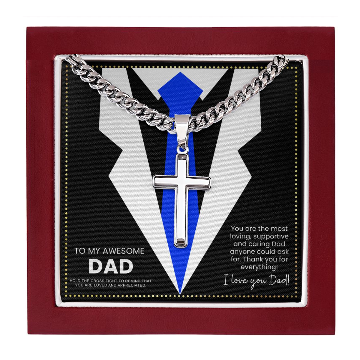 JGF Jewelry Gifts for Family Birthday Gifts For Dad From Daughter Kids Present For Dad 50 Year