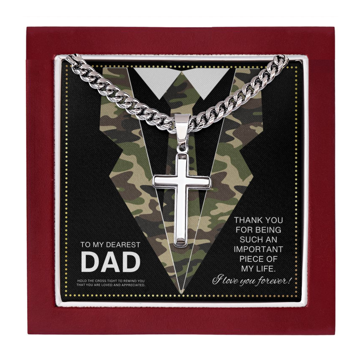 JGF Jewelry Gifts for Family Military Necklace For Men Army Necklace For Men Marine Corps Necklace